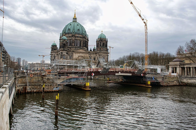 Baustelle Museumsinsel, Friedrichsbrücke, Brückensanierung, Bodestraße, 10178 Berlin, 22.03.2014