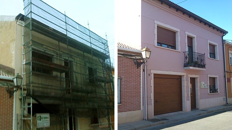proyecto rehabilitacion y ampliacion vivienda fachada