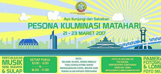 Jadwal Kegiatan Pesona Kulminasi Matahari 2017