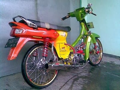 5 Tampilan Wah Modifikasi Motor Legenda - Variasi Motor 