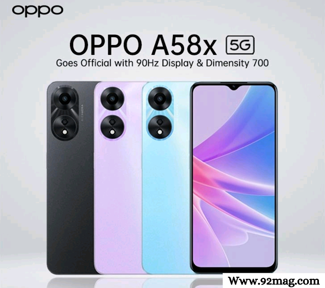 OPPO A58x launched overseas with Dimensity 700 SoC, 90Hz IPS and 33W Fast Charge