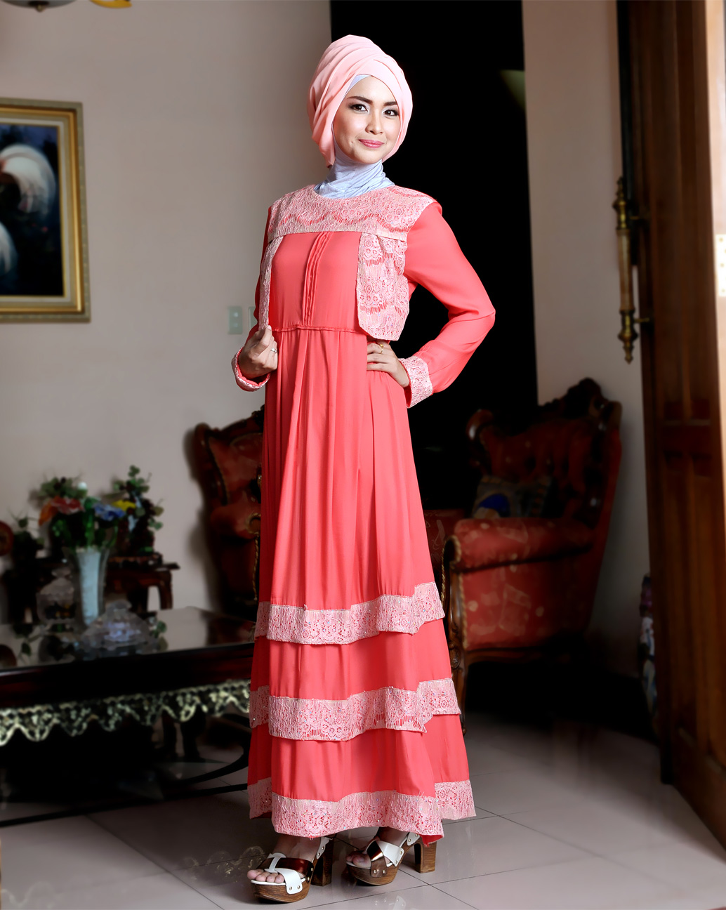 Contoh Model Gamis Modern Terbaru 2016