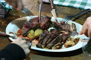 Côte de boeuf in Basque cidrerie