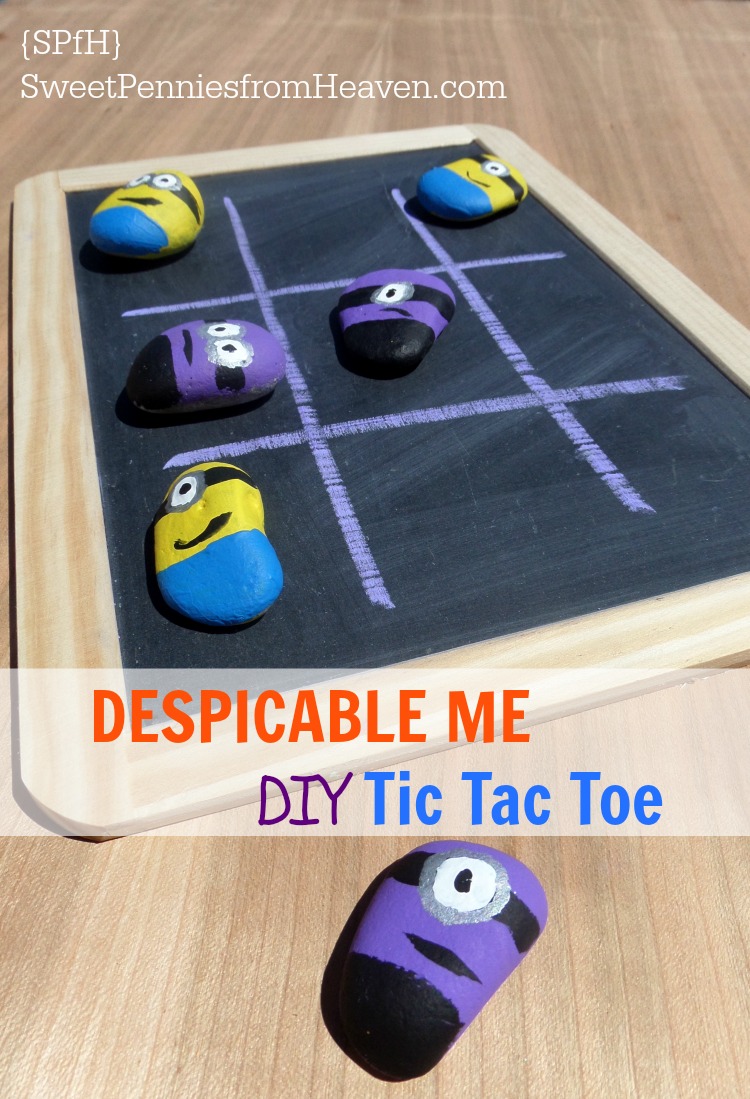 Despicable Me Diy Tic Tac Toe by Sweet Pennies from Heaven.