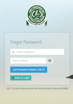 profile password reset