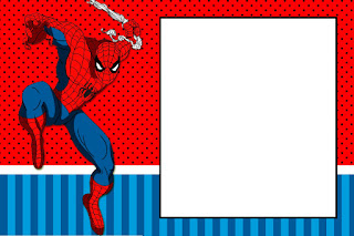 Para hacer Invitaciones, Tarjetas, Marcos o Etiquetas para Imprimir Gratis de Spiderman.