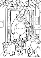 Desenhos da Masha e o Urso para colorir