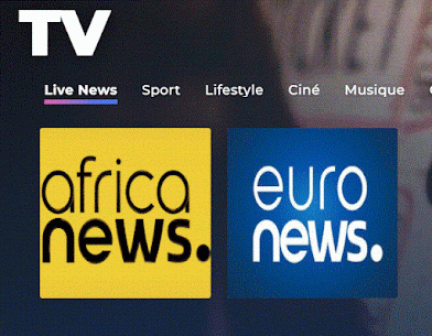 logos des chaînes africa news et euro news