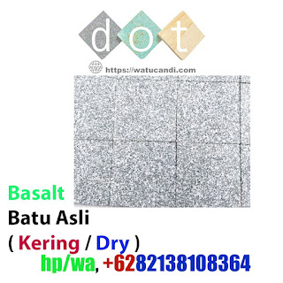 Pemotongan Granit Tile Basalto Batik. Granit Batik Potongan Mesin Batu alam Granit Tile Basalto Batik Grey, Batu Alam sebagai hiasan dekorasi & Konstruksi ide desain pembangunan.  Bahan material finishing pembangunan agar terlihat lebih cantik. banyak sekali jenis batuan alam dari corak teksture dan juga tingkat kekerasan.  Batu Alam Granit Basalto ini memiliki teksture pori-pori yang sangat kecil, dan jika di asah akan lebih halus.  Dapat di gunakan sebagai hiasan dekorasi penghias / menutup tempel dinding dan juga sebagai pijakan pengganti keramik lantai pada luar ruangan seperti carport atau halaman.  Memiliki corak yang unik dengan warna dasar putih bersih yang hampir tak terlihat karna terdapat bercak hijau gelap kehitaman yang sangat banyak.  Bahan Material batuan alami asli yang di ambil dari alam sekitar sebagai dekorasi penghias bangunan masa kini.  Batu Alam Jogja-Magelang Produsen batu alam jogja-magelang, menerima pesanan batu alam berbagai jenis model finishing & ukuran menyesuaikan kebutuhan anda.  Salah satu pengrajin batu alam di perbatasan jogja-magelag jateng indonesia. Melayani pengiriman keseluruh indonesia dan juga mancanegara.  Batu Alam saat ini termasuk salah satu bahan pokok material pada finishing pembangunan, dengan perkembangan jaman yang mengajak untuk memakai bahan alam yang aman untuk sebuah hunian dan juga seni artistik yang unik, banyak ragam motif dan juga corak batu alam.  Setiap daerah memiliki ciri khas dan keunikan batu tersendiri. Banyak sekali penamaan batu yang berbeda dengan lokasi pengambilan yang biasa sebagai acuan.  Salah satu batuan alami yang unik di atas adalah batu granit alam yang bertektur keras dan padat yang memiliki warna yang unik tampil beda dari batuan alam lainnya.  Dinding & Lantai Batu Alam Bahan Material finishing pembangunan, dapat di aplikasikan sebagai penutup dinding tembok agar terlihat lebih cantik dan juga kokoh.  Konstruksi lantai pada luar halaman lintasan kendaraan, untuk halaman di sarankan untuk membuat batu alam lebih tebal dengan minimal ketebalan 3 tiga centimeter cm atau 5 lima.  Finishing permukaan batu alam bisamenggunakan polos potongan mesin, alami batu potongan, di asah halus, palu semak kasar datar.