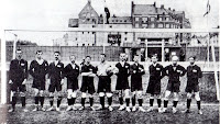 SELECCIÓN DE RUSIA. Temporada 1911-12. Uversky, Sokolov, Nikitin, Smirnov, Zhitarev, Favorsky, Yakovlev, Khromov, Butusov, Rimsha y Filippov. SELECCIÓN DE ALEMANIA 16 SELECCIÓN DE RUSIA 0. Lunes 01/07/1912, 17:00 horas. Juegos Olímpicos de Estocolmo 1912, torneo de consolación, primera ronda. Solna, Estocolmo, Suecia, estadio Råsunda: 2.000 espectadores. GOLES: 1-0: 2’, Fuchs. 2:0: 6’, Förderer. 3-0: 9’, Fuchs. 4-0: 21’, Fuchs. 5-0: 27’, Förderer. 6-0: 28’, Fuchs. 7-0: 30’, Burger. 8-0: 34’, Fuchs. 9-0: 46’, Fuchs. 10-0: 51’, Fuchs. 11-0: 53’, Förderer. 12-0: 55’, Fuchs. 13-0: 58’, Oberle. 14-0: 65’, Fuchs. 15-0: 66’, Förderer. 16-0: 69’, Fuchs.