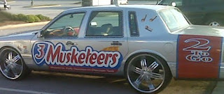 Three Musketeers Donk Art Car