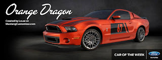 Ford Mustang orange dragon FB Cover Photo