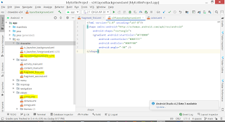 Varanasi Software Junction: Android Studio Layout and Colors