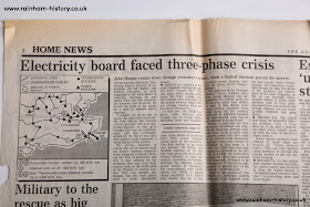 Electricity power cuts during Great storm 1987