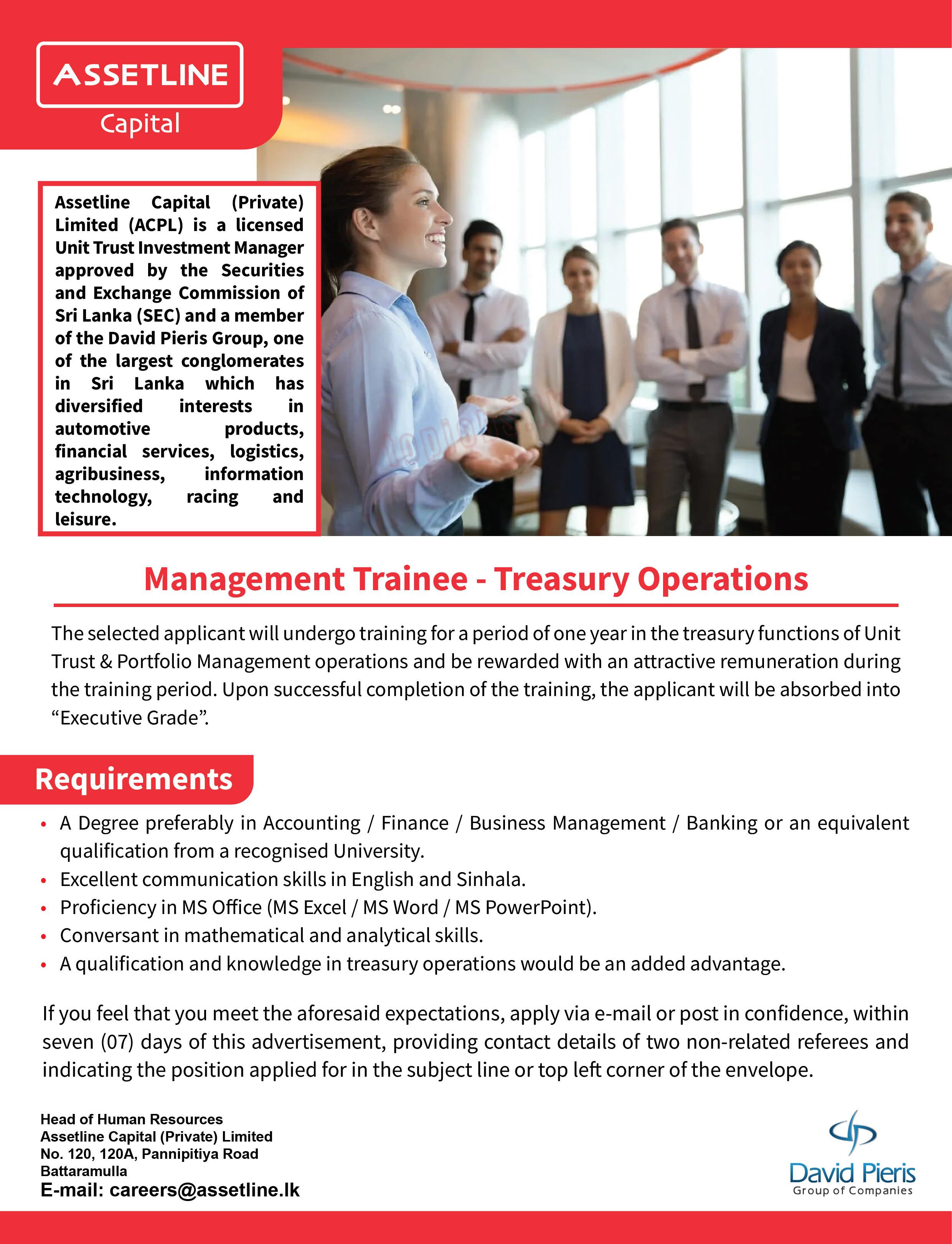 Management Trainee | Accounting Jobs