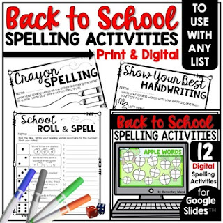 Use these fun and engaging activities to get your students excited about learning and practicing their spelling words this year.