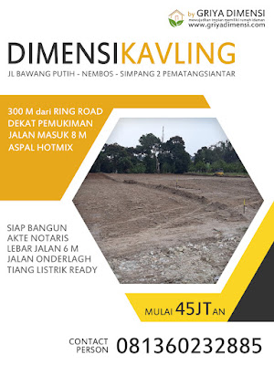 Jual tanah kavling siap bangun