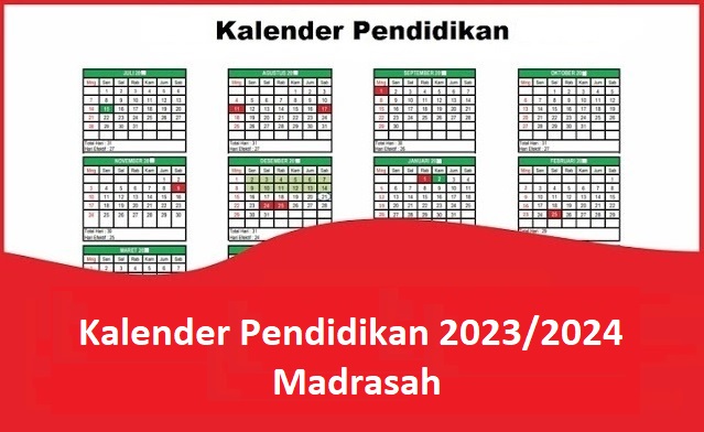 Kalender Pendidikan 2023/2024 Madrasah