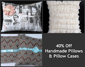 buy handmade pillow cases on sale now through SSorensenDesigns