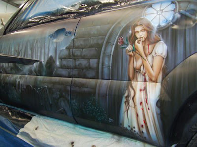 vampire car airbrush