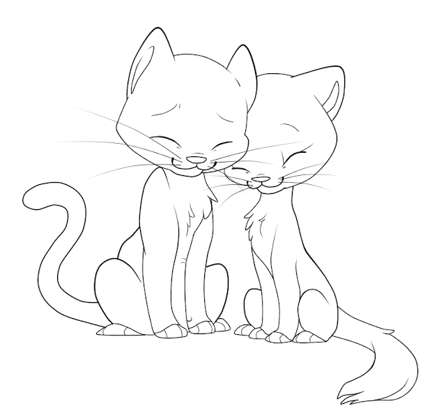 Best warrior cat pairs coloring pages