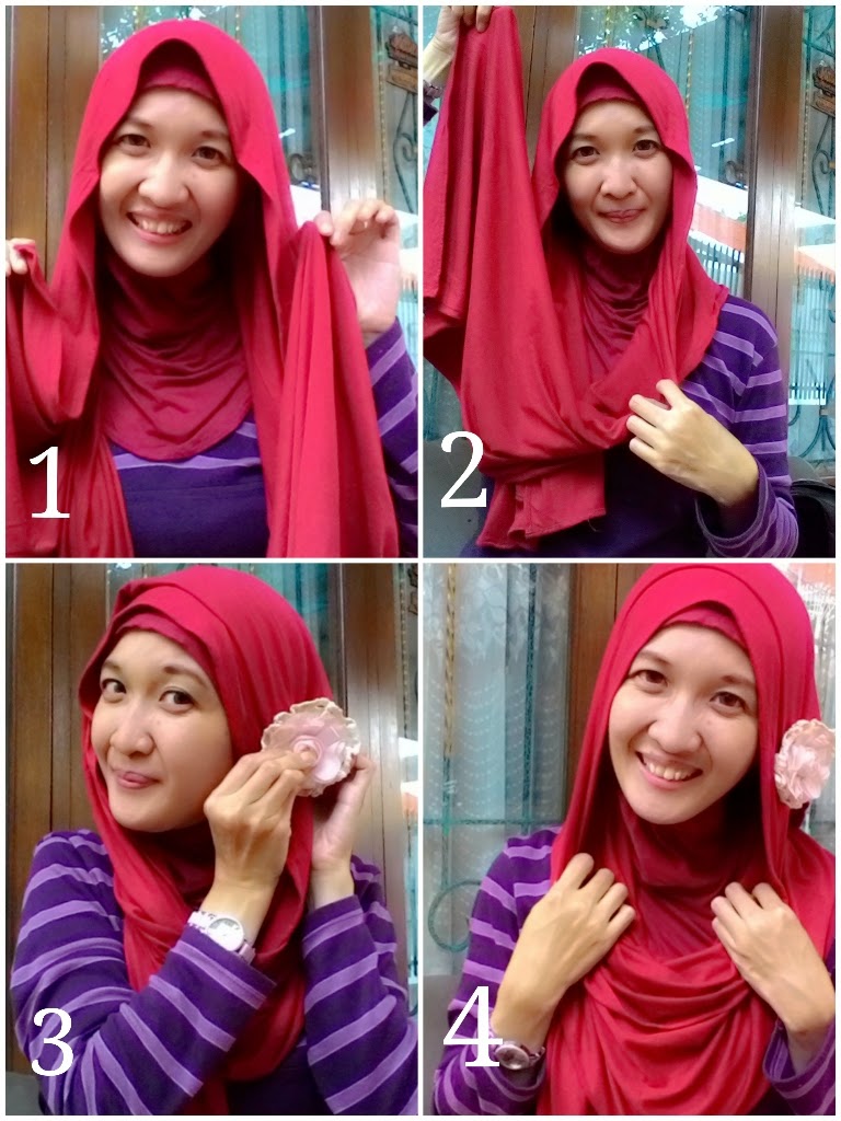 25 Gambarnya Tutorial Hijab Paris Bertumpuk Terlengkap Tutorial