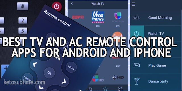 ketosublime Best TV and AC Remote Control Apps for Android and iPhone