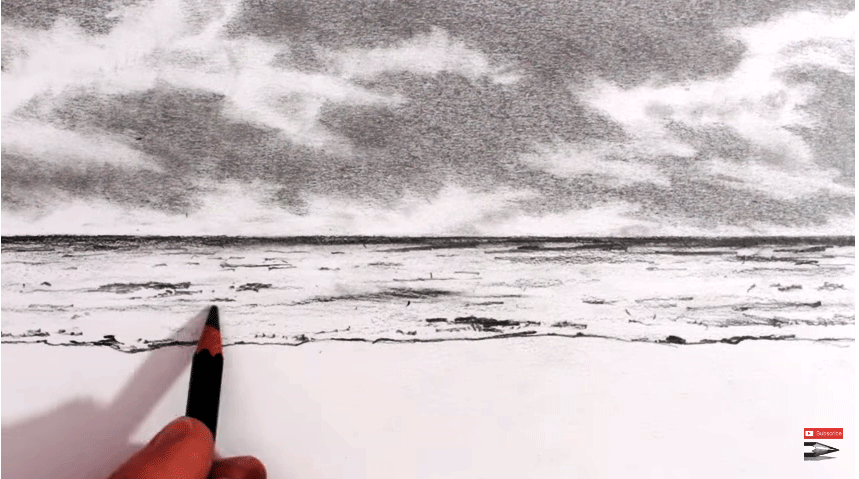  Cara menggambar pemandangan pantai dengan pensil