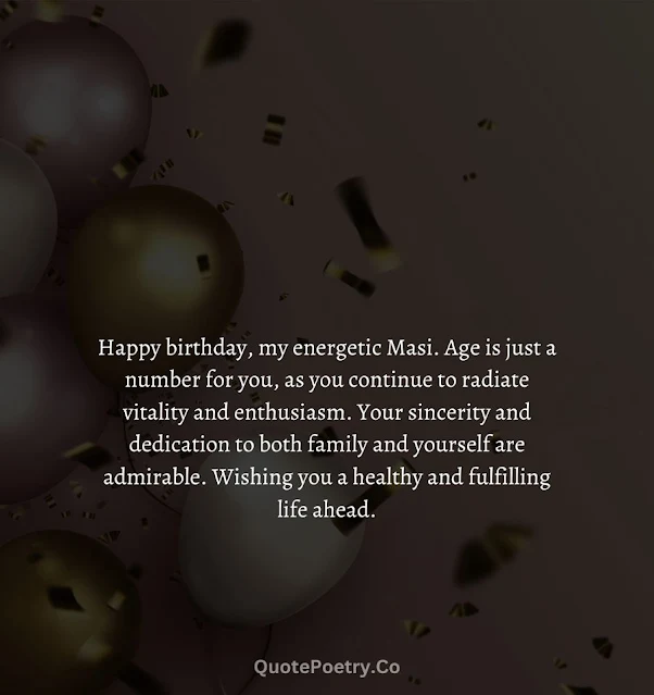 Happy Birthday Masi/Mausi Wishes In English