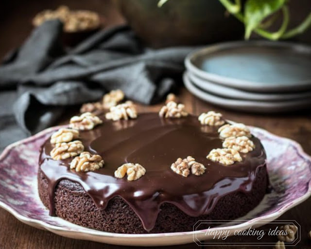 Moist Chocolate Walnut cake