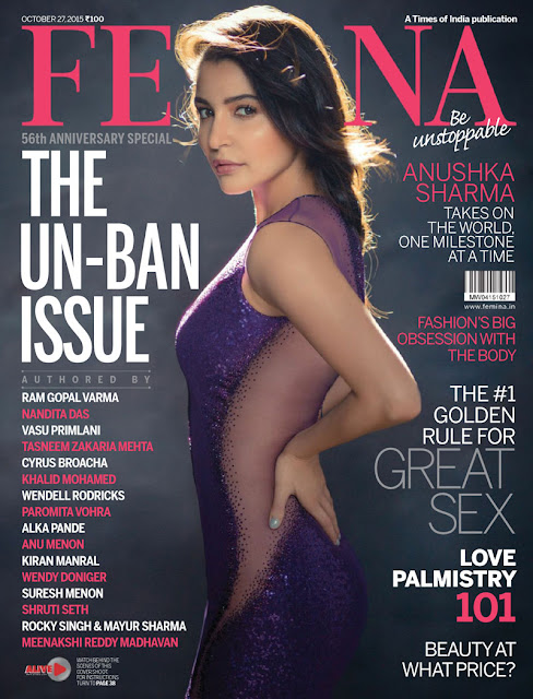 Anushka Sharma on Femina Cover October 2015