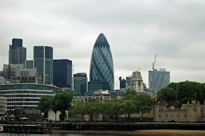 Travel and Tourism - Gherkin behind the Tower of London