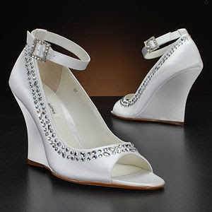 Wedge Wedding Shoes by Benjamin Adams.