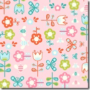 Girl Friday - Flowers & Butterflies Pink #4271-E
