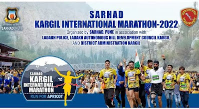 The 'Kargil International Marathon' was organized in Kargil in Ladakh.