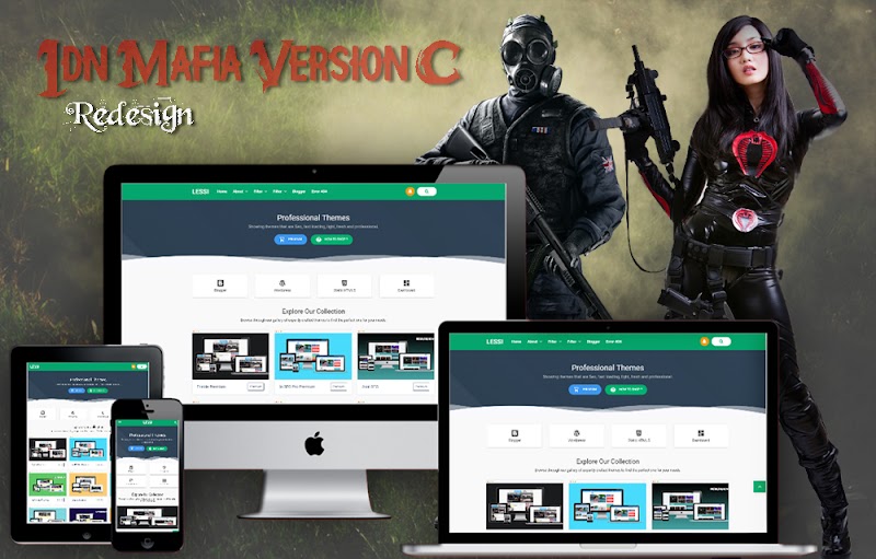 Free IDN Mafia CPro Redesign Template - Responsive Blogger Template