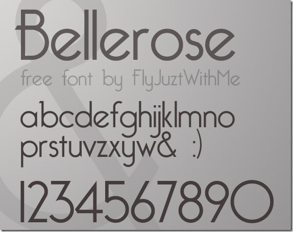 bellerose-free-high-quality-font