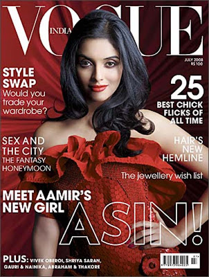 Bollywood's hot girl Asin's Alluring Cover Acts 2007-2009