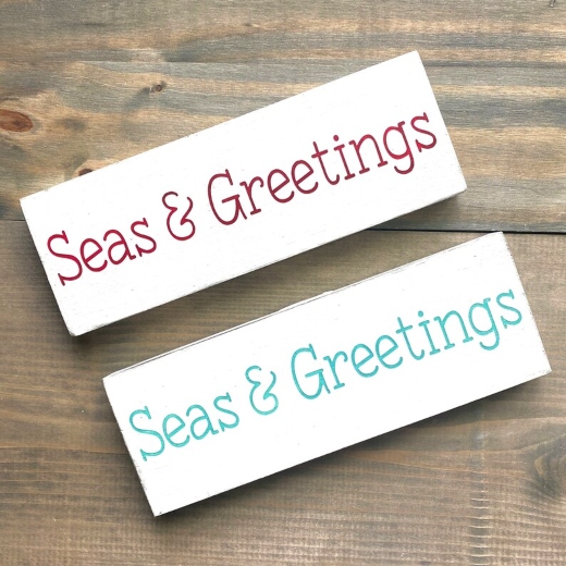 Best of Coastal Etsy Christmas Signs with Sayings