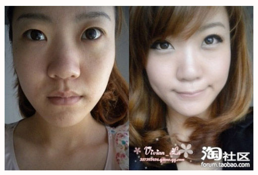 Zaprekia.blogspot.com: Ασιάτισσες πριν και μετά το Make Up