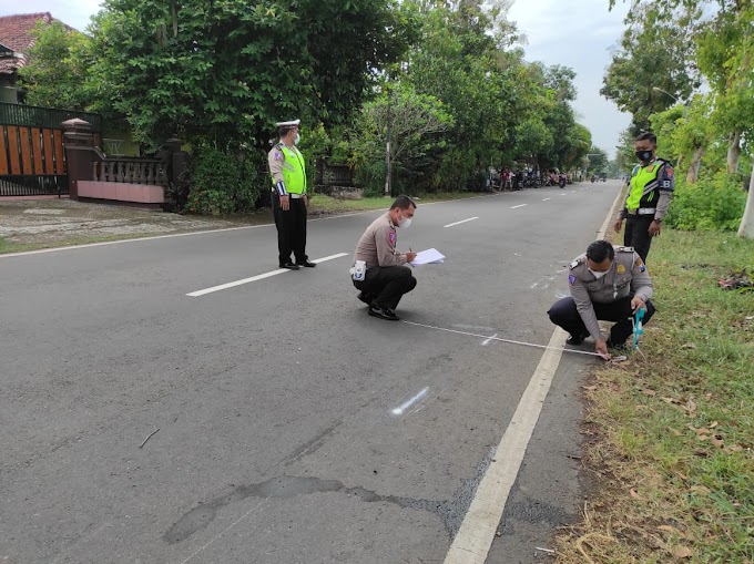  TABRAKAN ADU BANTENG DI JL. PONOROGO WONGIRI 1 MENINGGAL DUNIA. 