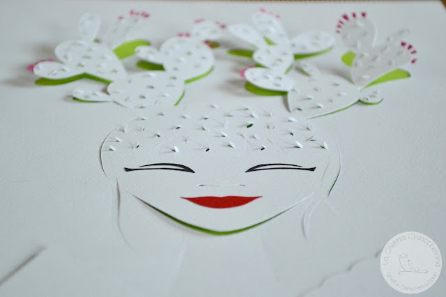 illustrazione in paper cutting realizzata a mano dalla Civetta Chiacchierina