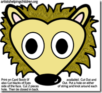 hedgehogs-masks-printables