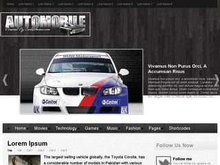 Automobile Blogger Templates