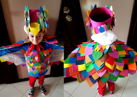 stroje karnawałowe - strój na karnawał - przebranie karnawałowe - kostium dla dziecka na bal przebierańców - strój jednorożca - makijaż jednorożca - unicorn costume - unicorn makeup - Revers Cosmetics -  rozświetlacz Strobe&Glow - mgiełka do ciała Lotus Parfums - mgiełka rozświetlająca - kapcie jednorożce - strój ptaka - bird costume 