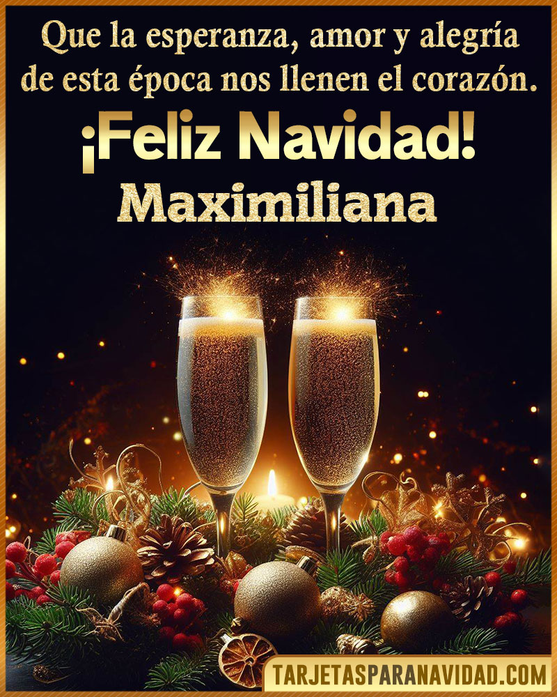 Tarjetitas de navidad para Maximiliana