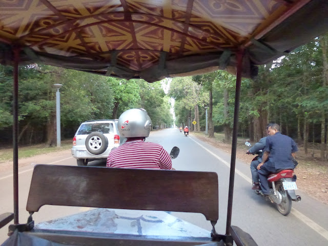 The stance of Angkor Wat relfecting on the H2O Travellers tips for Siem Reap, Cambodia