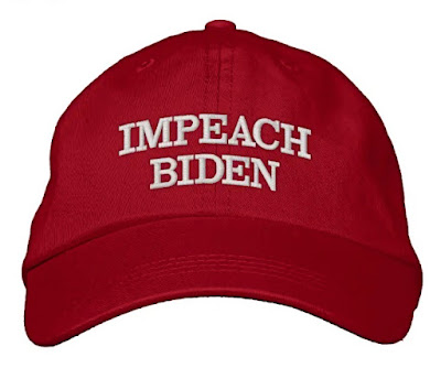 IMPEACH BIDEN Hat for sale at zazzle/gregvan