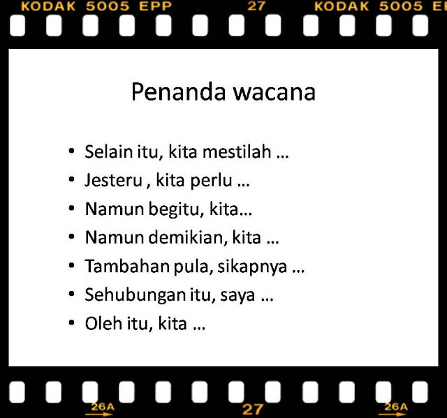 Bicara Bahasa Melayu: Penanda Wacana