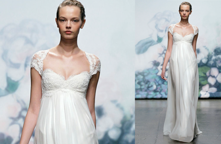 Monique Lhuillier Lace Wedding Dress Inspired